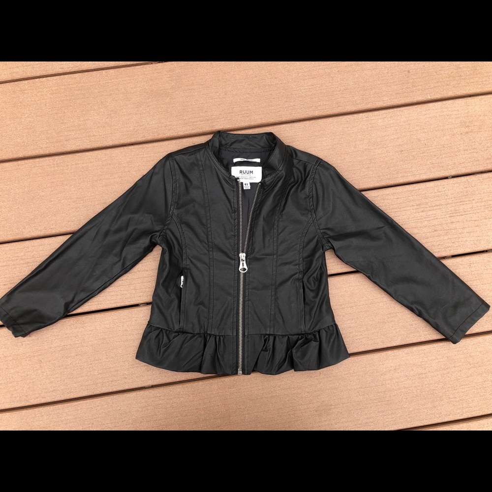 Like new Ruum faux leather moto jacket